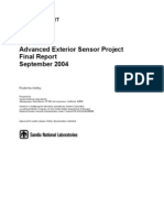 Advanced Exterior Sensor Project Final Report September 2004