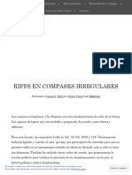 Riffs en Compases Irregulares - El Blog de Carlos Vicent