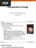 Intro To Ruby