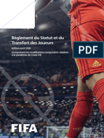 FIFA Reglement Du Statut Et Du Transfert Des Joueurs 08.2020