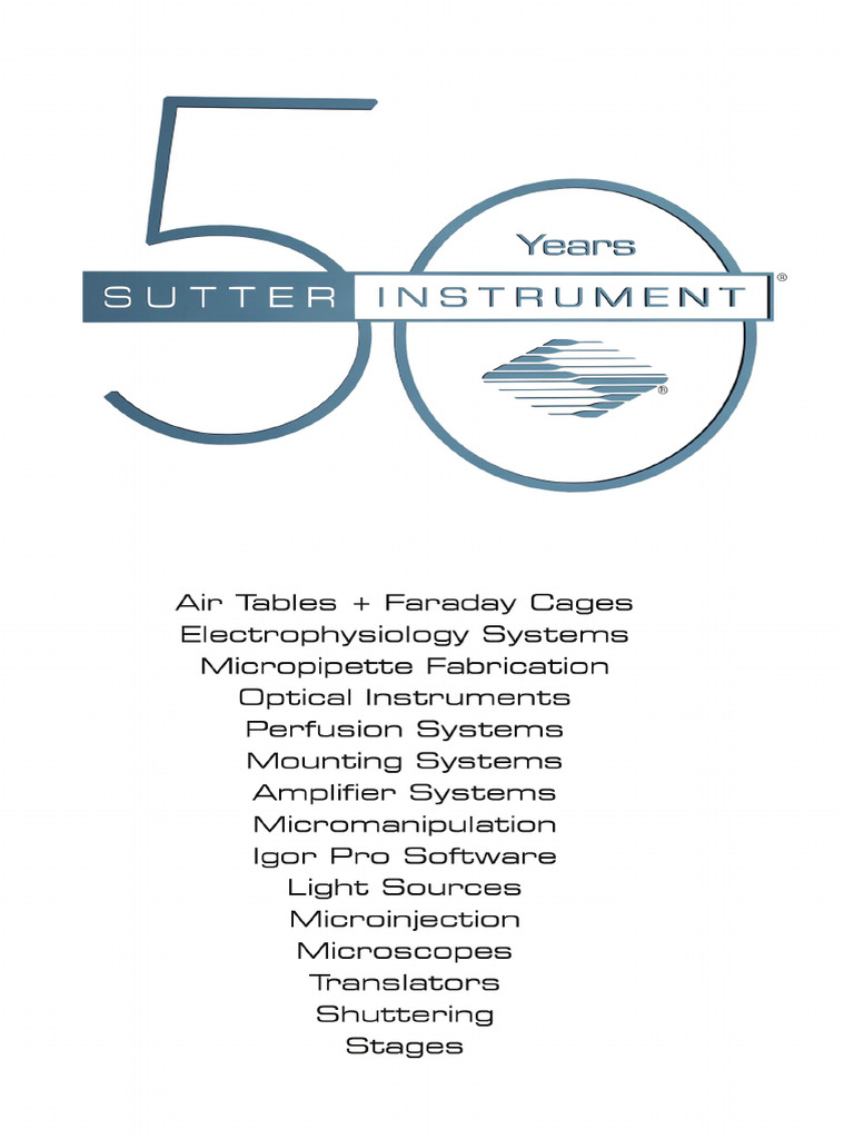 Sutter Catalog | PDF | Amplifier | Field Programmable Gate Array