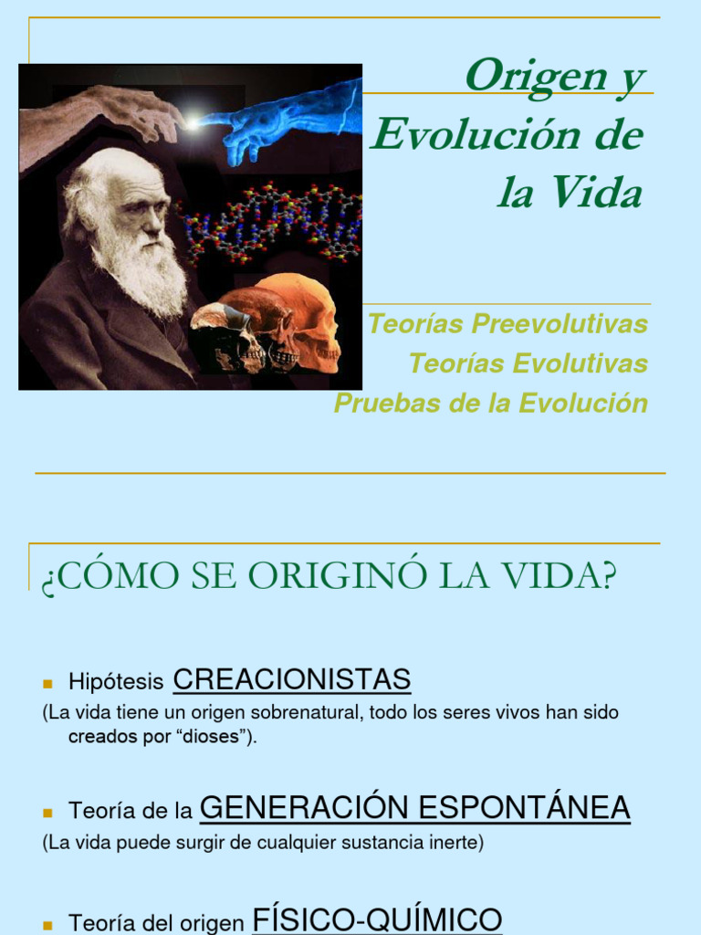 Origen y Evolución de la Vida | PDF | Evolución | Charles Darwin