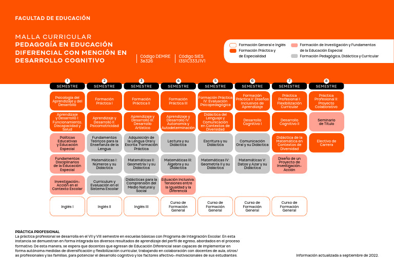 Pedagogia en Educacion Diferencial Udp | PDF | Plan de estudios ...