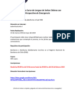 Convocatoria LSCH 14 Marzo Al 09 de Mayo