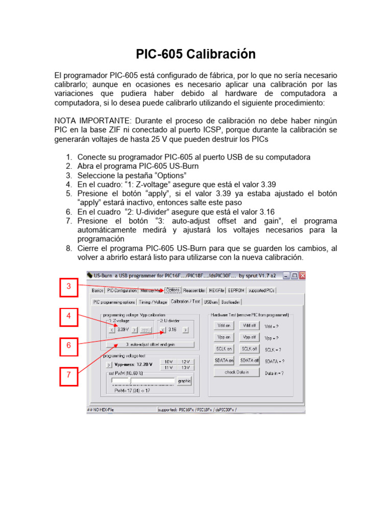PIC-605 Calibración | PDF | Informática