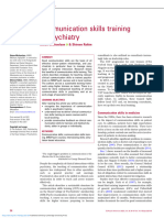 Communication Skills Training in Psychiatry