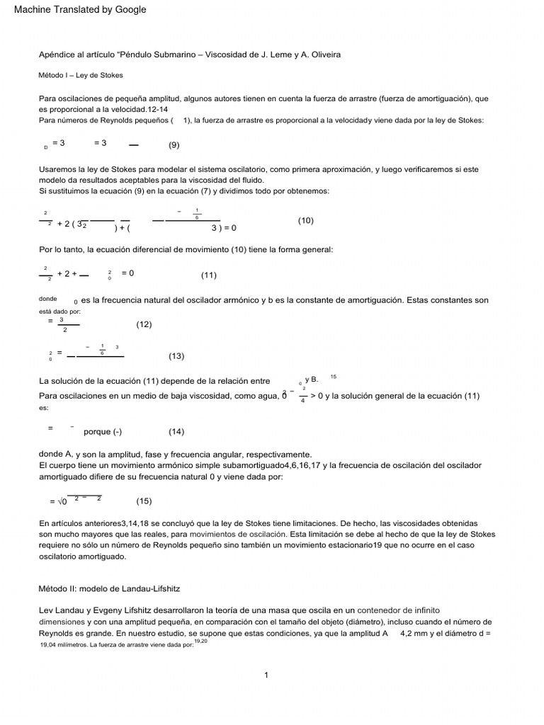 555 Appendix | PDF | Oscilación | Arrastrar (Física)