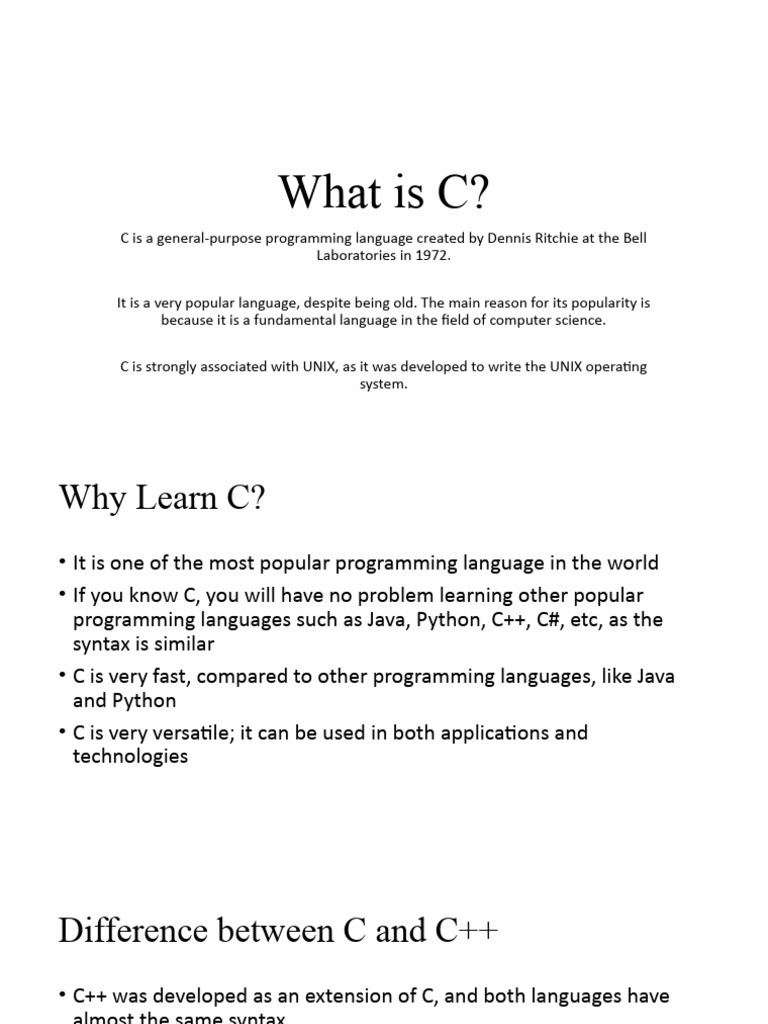 What Is C In Science