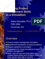 Applying Project Managment Skills in a Simulation