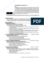 Curriculum Vitae - Luhut Fredianto.P