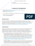 Acute Hydrocarbon Exposure - Management