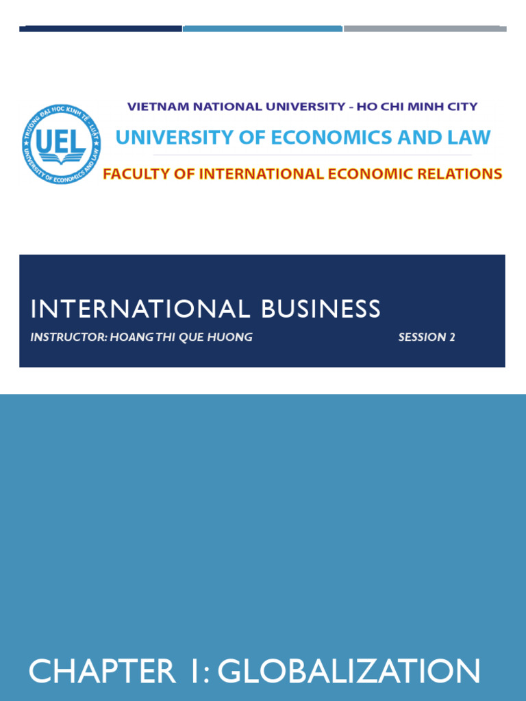Understanding Globalization in Business | PDF | Globalization | Trade