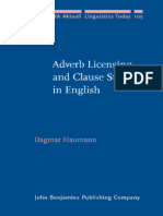 Adverb Licensing and Clause Structure in English