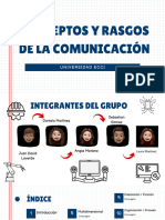 Conceptos Y Rasgos de La Comunicación: Universidad Ecci
