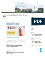 Font AutoCAD đầy đủ và mới nhất năm 2023 - Trung Tâm Đào Tạo Cơ Điện HTS