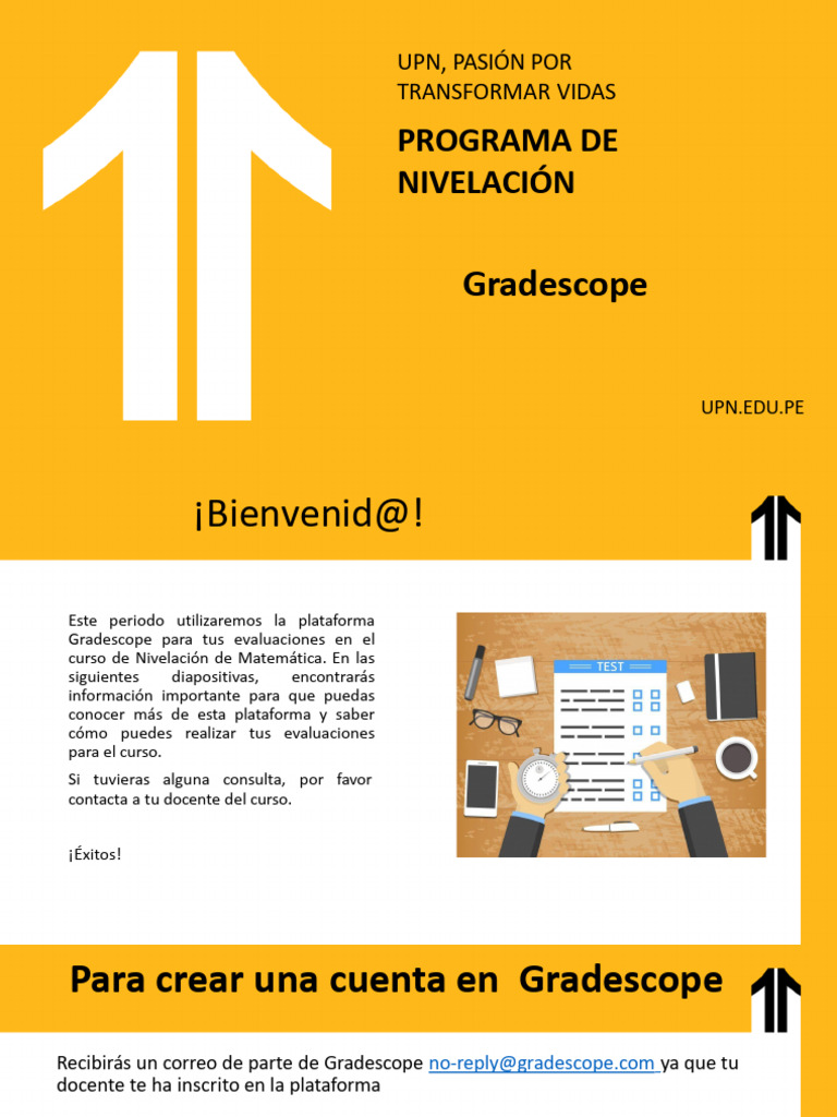 Lineamientos gradescope estudiantes upn pdf inform tica