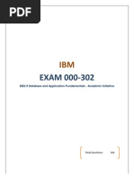 EXAM 000-302: DB2 9 Database and Application Fundamentals - Academic Initiative