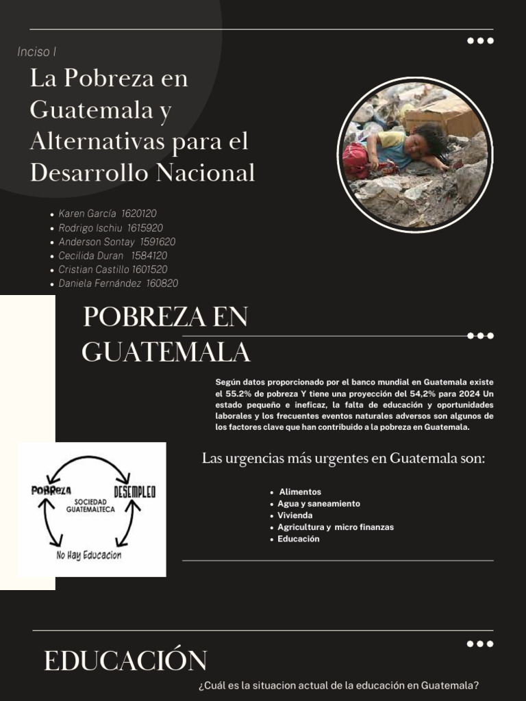 Pobreza y Desarrollo en Guatemala | PDF | Pobreza | Pobreza e indigencia
