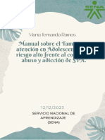 Manual Sobre El Tamizaje y Atención en Adolescentes Con Riesgo Alto Frente Al Consumo, Abuso y Adicción de SPA - María Fernanda Ramos