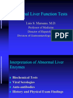 Abnormal Liver Function Tests: Luis S. Marsano, M.D