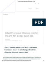 What The Israel-Hamas Conflict Means For Global Business - I by IMD