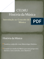HM I-1 - Conceito de História Da Música