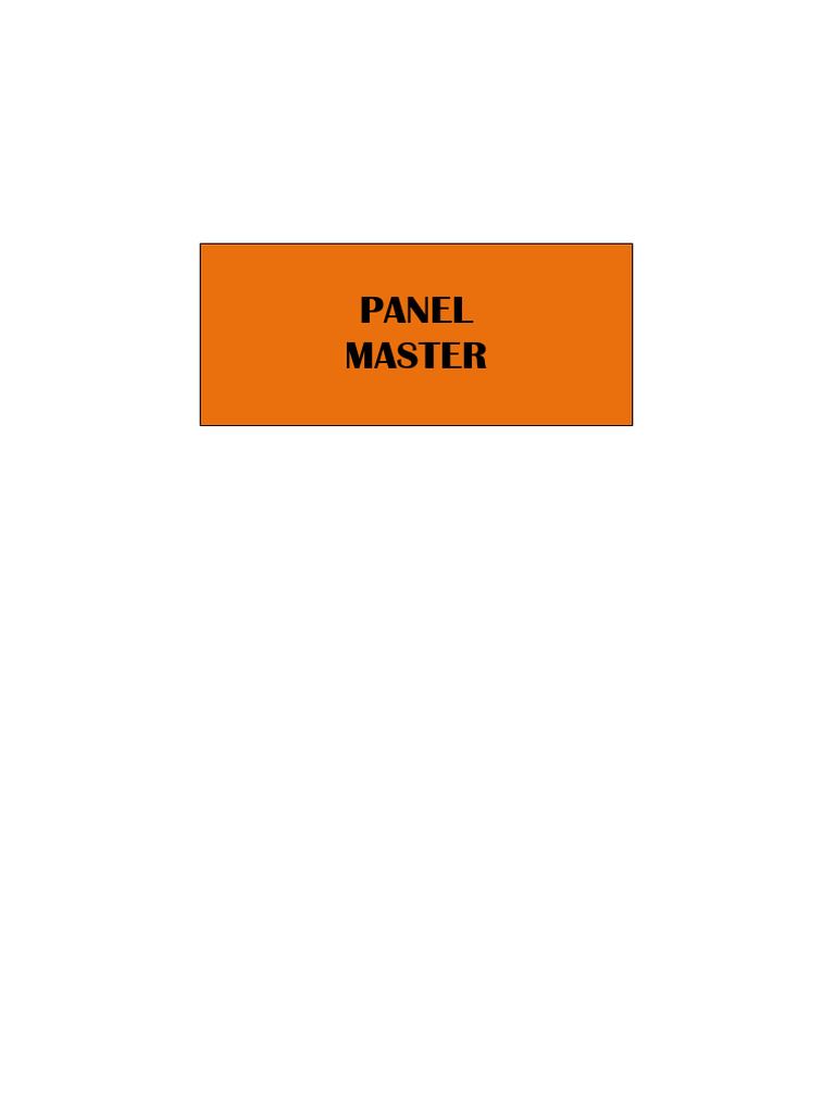 Single Line Diagram for Agitator Panels | PDF