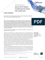 The Predictive Value of Ki-67 Before Neoadjuvant Chemotherapy For Breast Cancer - A Systematic Review and Meta-Analysis, 2017