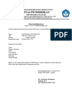 Surat Rekomendasi Pindah Masuk