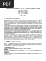 Parallel Implementation of OPTICS Algorithm