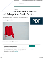 Here's How To Unshrink A Sweater and Salvage Your Go-To Outfits