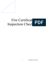 Checklist For Fire Protection Systems and Fire Safety Measures