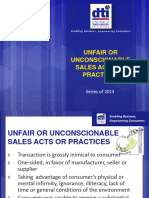 C.4 Unfair or Unconscionable Sales Acts or Practices