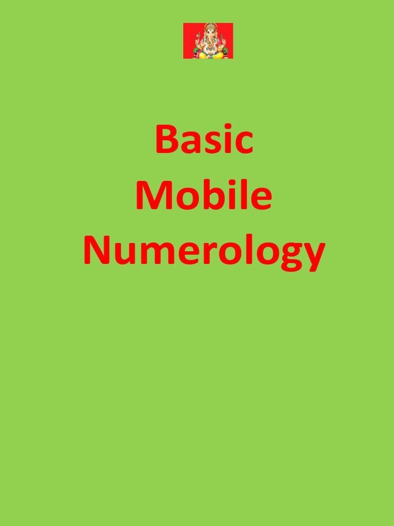 Basic Mobile Numerology 2023 30 11 01 21 13 Pdf Planets In