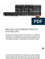 Counseling and Social Work