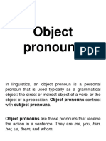 16 Object Pronouns