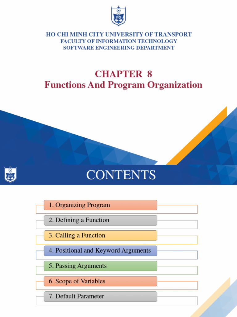 Chapter 8 - Defining Functions | PDF | Parameter (Computer Programming ...