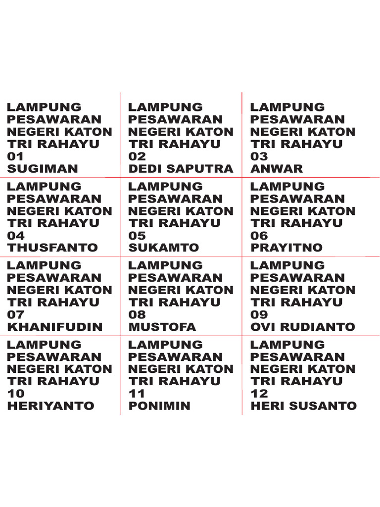 CONTOH STAMPEL | PDF