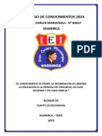 Formato Examen de Conocimiento Huarirca