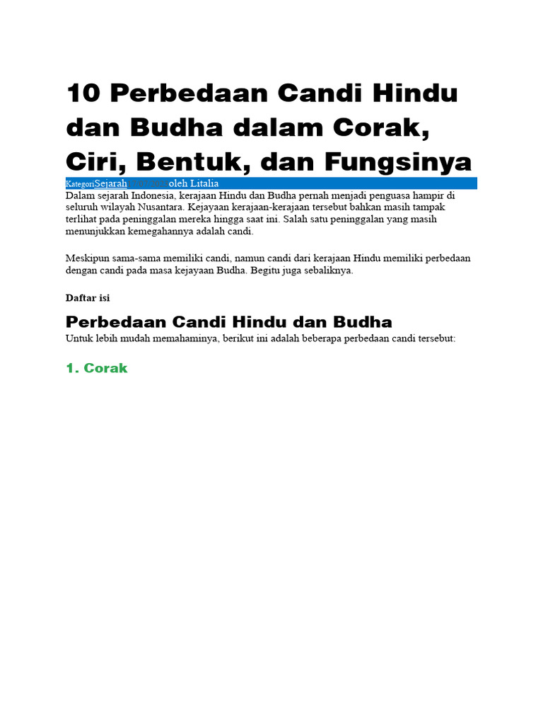 10 Perbedaan Candi Hindu Dan Budha - vrogue.co