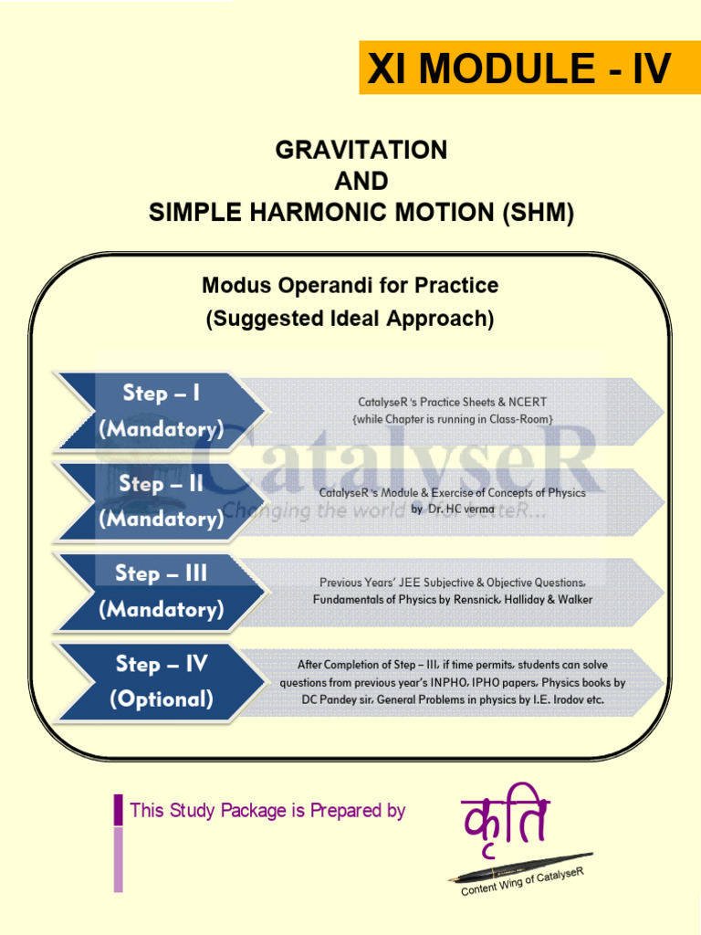 04 Gravitationandsimple Harmonic Motion (SHM) | PDF | Orbit | Potential ...
