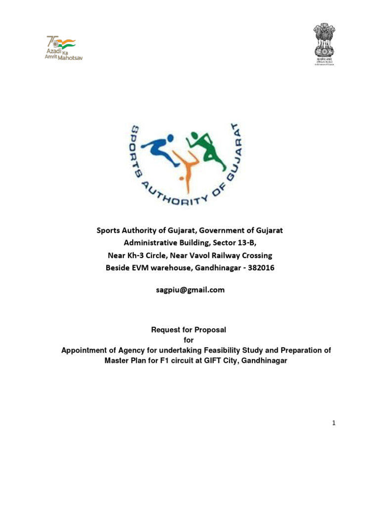 RFP For Sports Infrastructure For Motor Sports | PDF | Request For ...