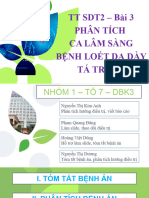 Nhóm 1 - Tổ 7 - Bài 3 - Viêm Loét Dạ Dày Tá Tràng - SDT2