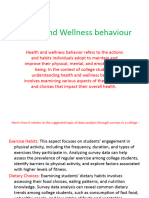 Health and Wellness Behaviour