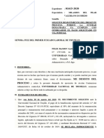 Desistimiento Del Presente Proceso Exp. 01615-2020, Felix Ramon Gamarra Ortiz