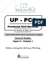 G.S. Paper - 4 Volume - 1 Ethics and Integrity and Essay Writing