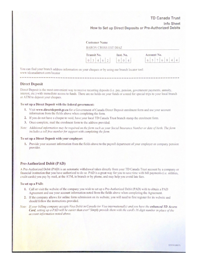 TD Canada Trust | PDF