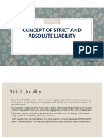 Strict and Absolute Liability