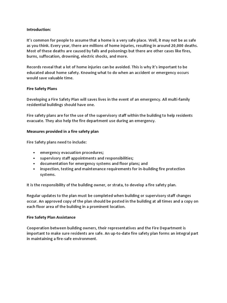 Essential Fire Safety Measures Guide | PDF | Fire Safety | Emergency ...