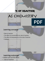 AS Chemistry - Rate of Reaction
